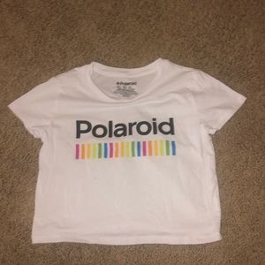 cropped Polaroid tee